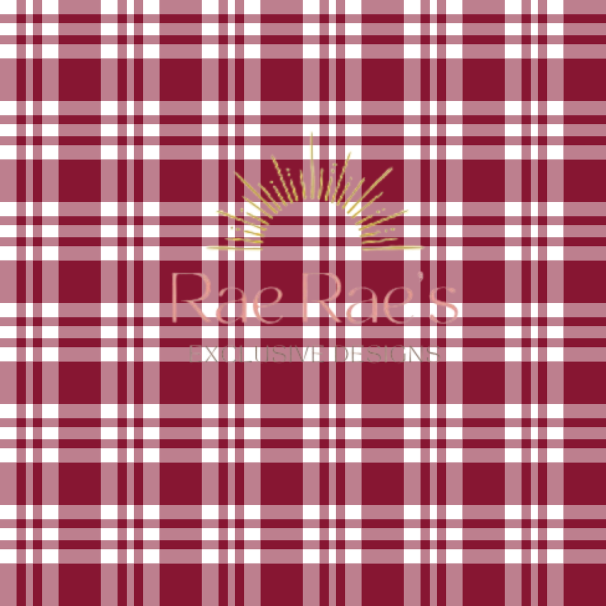 Plaid Burgundy 9