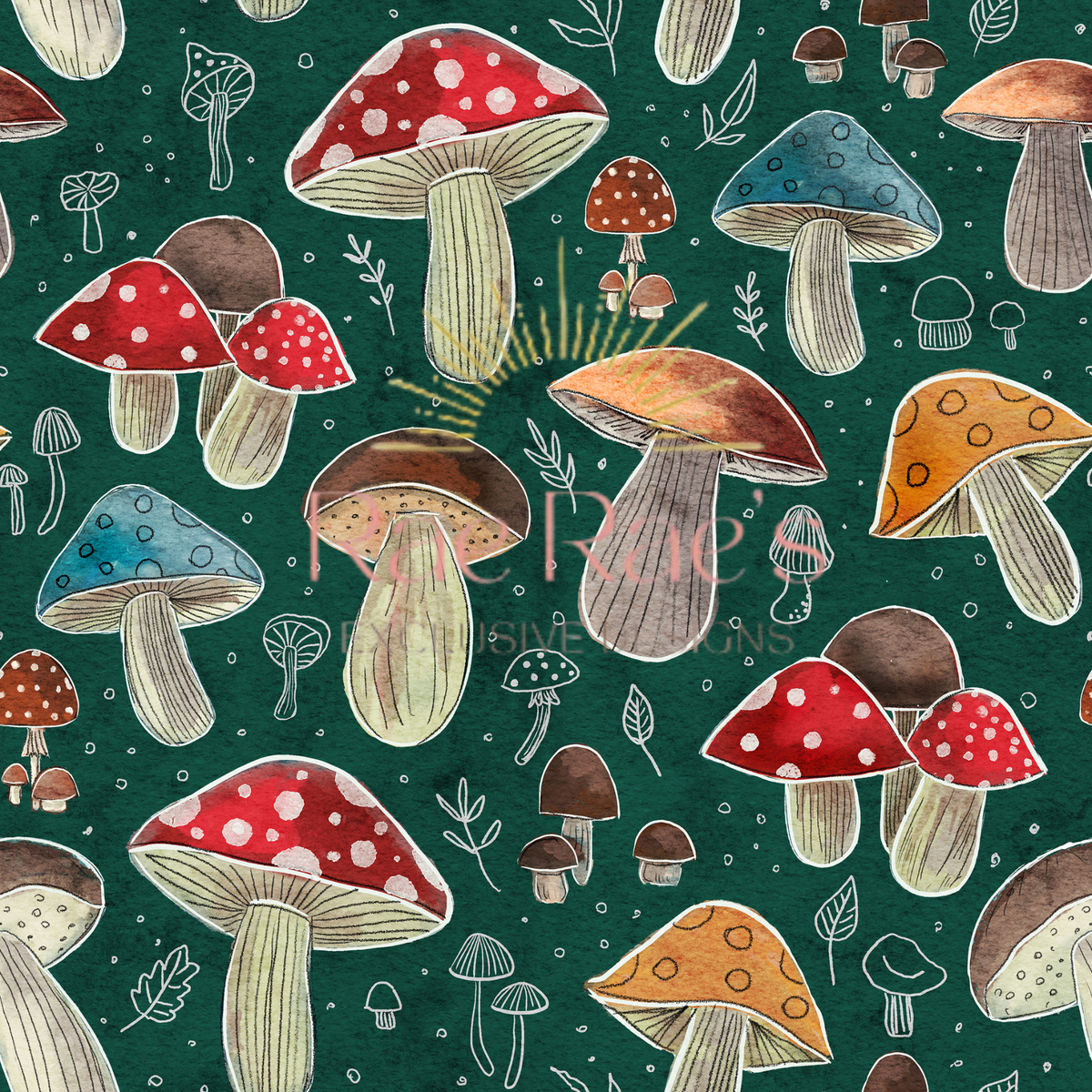 Retro Mushrooms