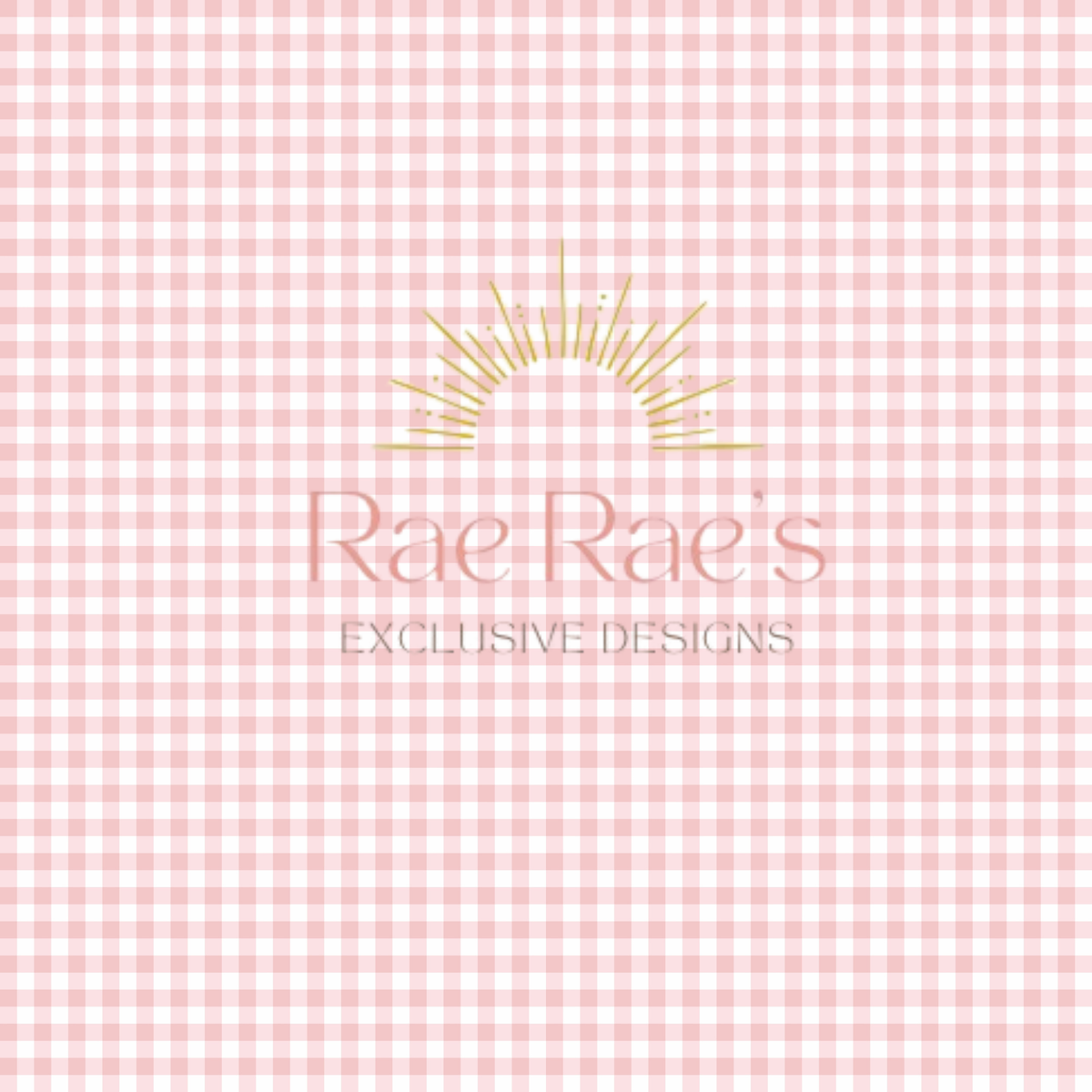 Gingham Baby Pink