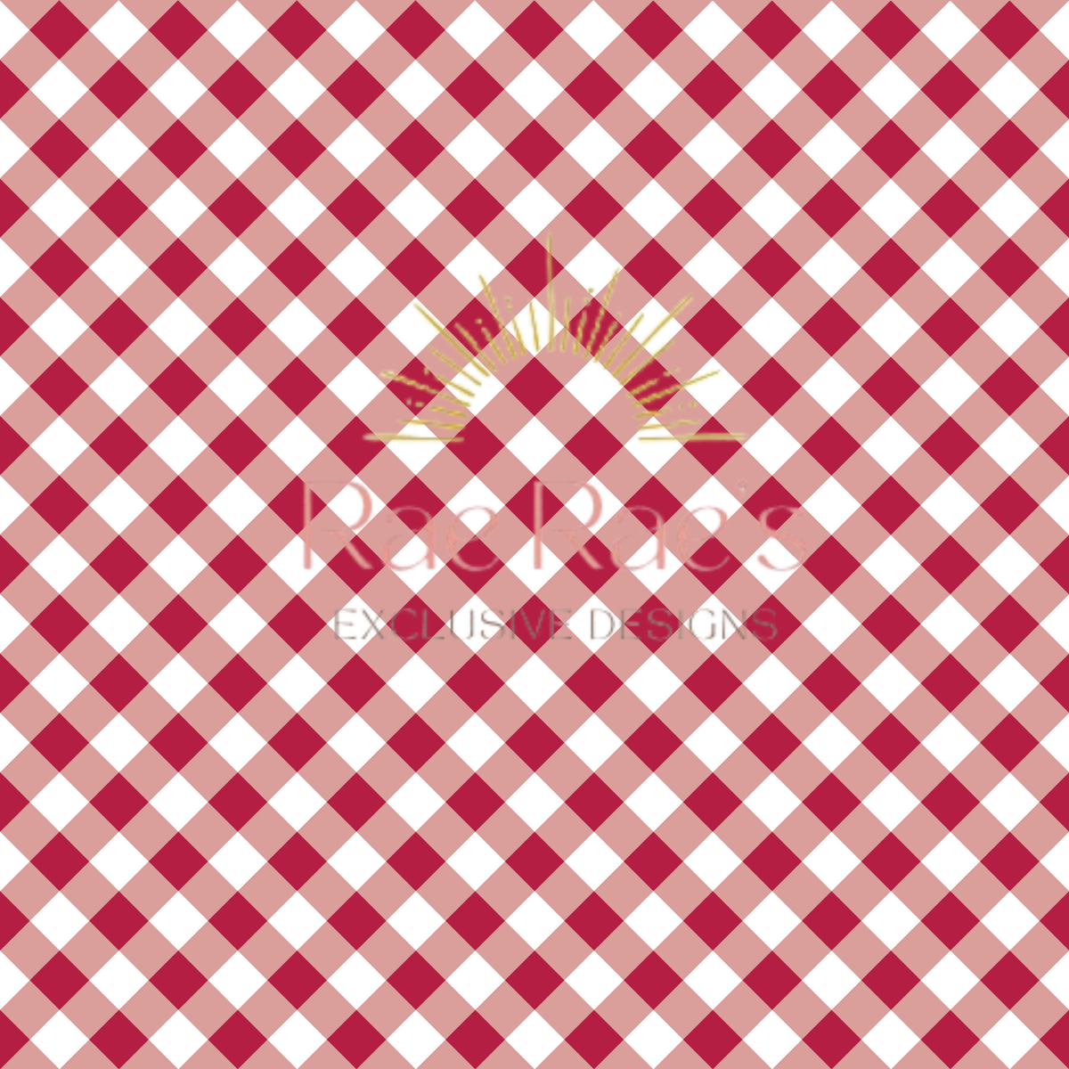 Gingham Red Diamond