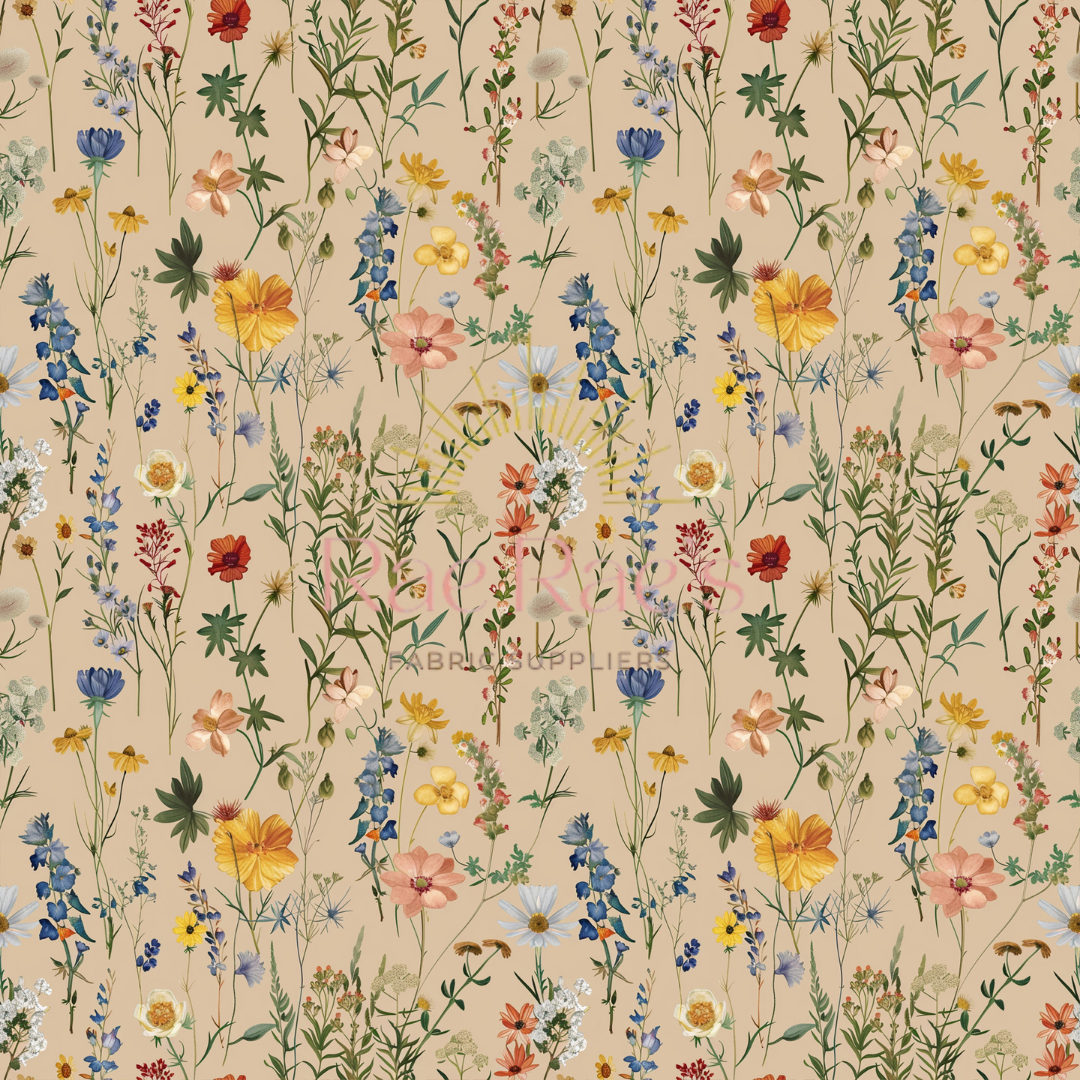 Beige floral