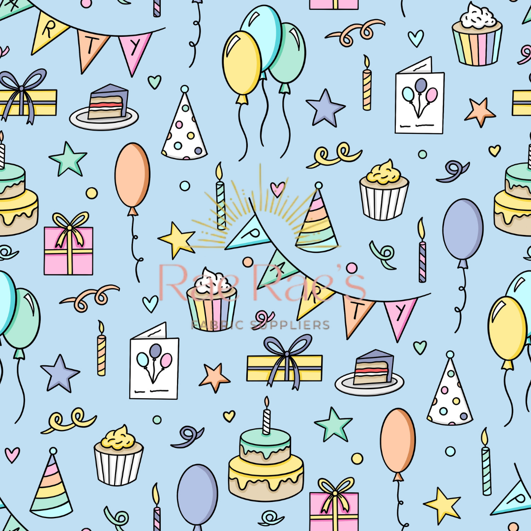 Birthday party pastels