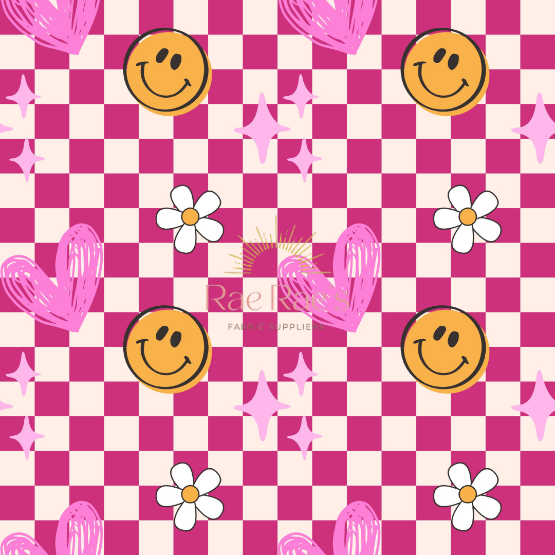 Pink retro check