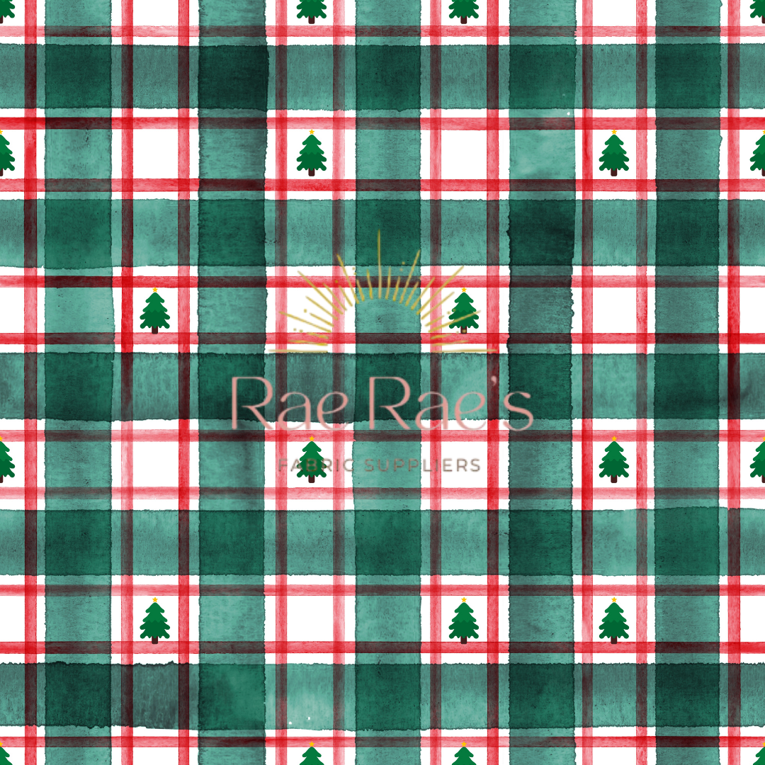 Gingham Christmas Trees