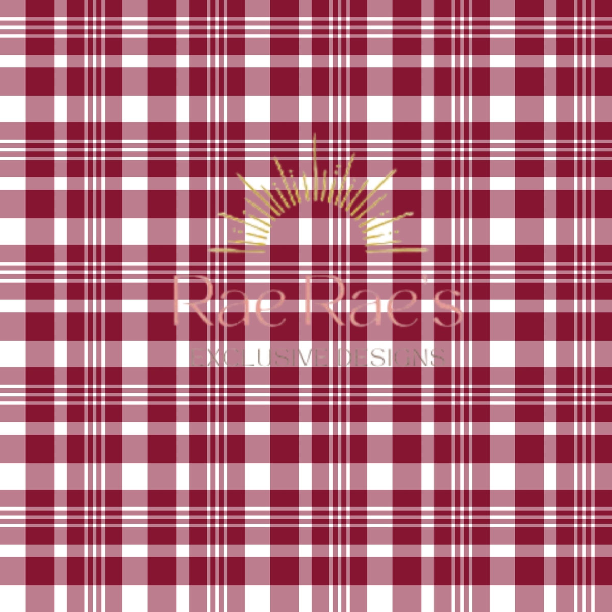Plaid Burgundy 6