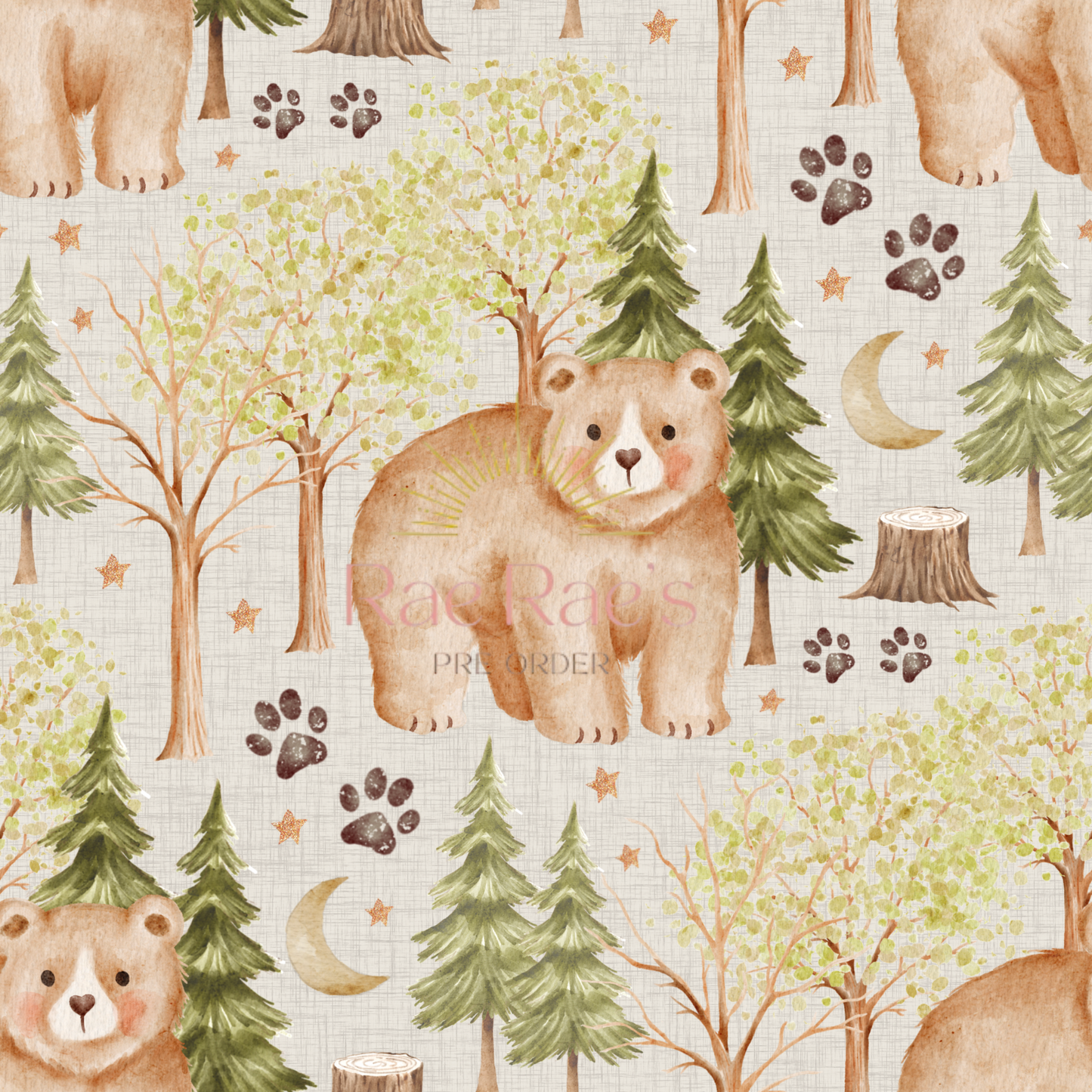 Bears in the woods