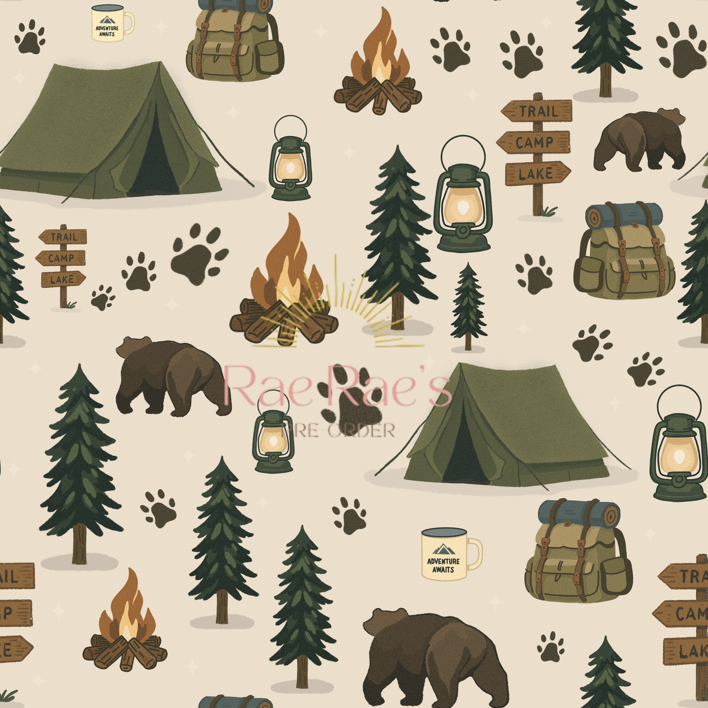 Woodland camp cream