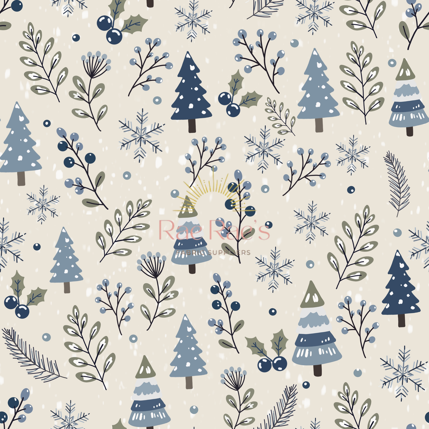 Frosted forest