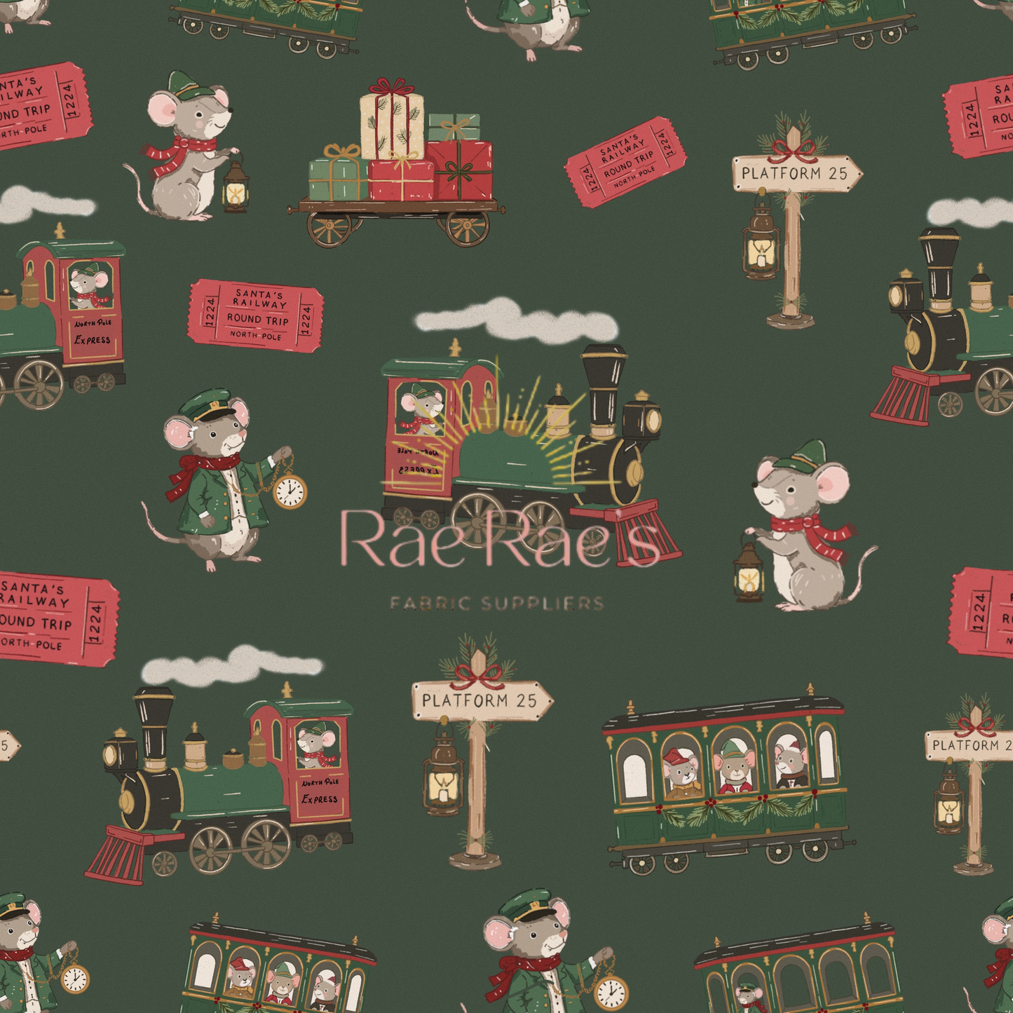 Santas Railway express - Green