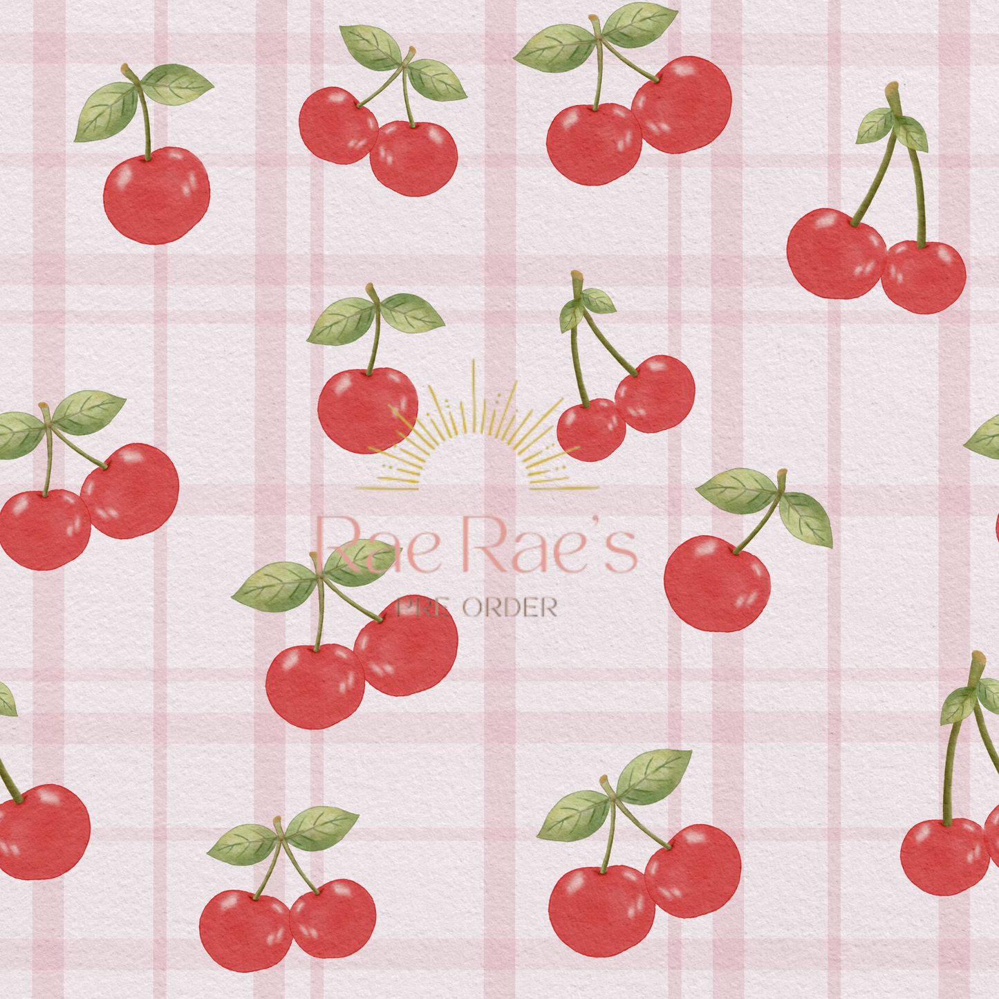 Cherry plaid white