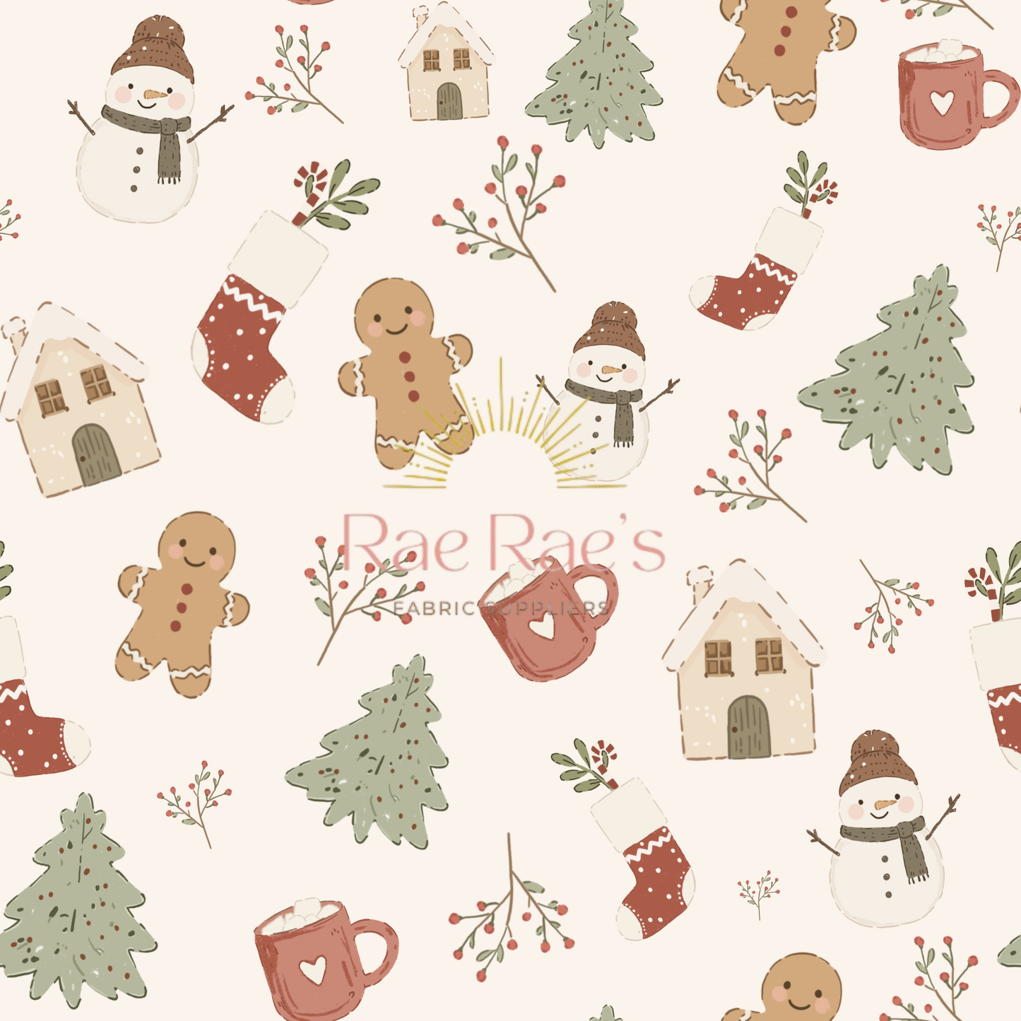 Snowy Christmas - white