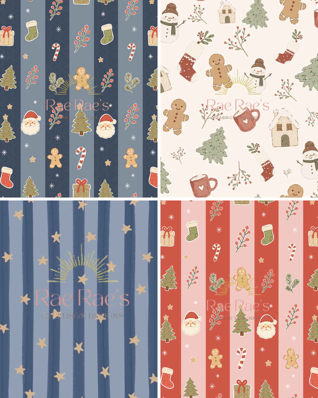 Capsule Santa Stripes Blue Pink