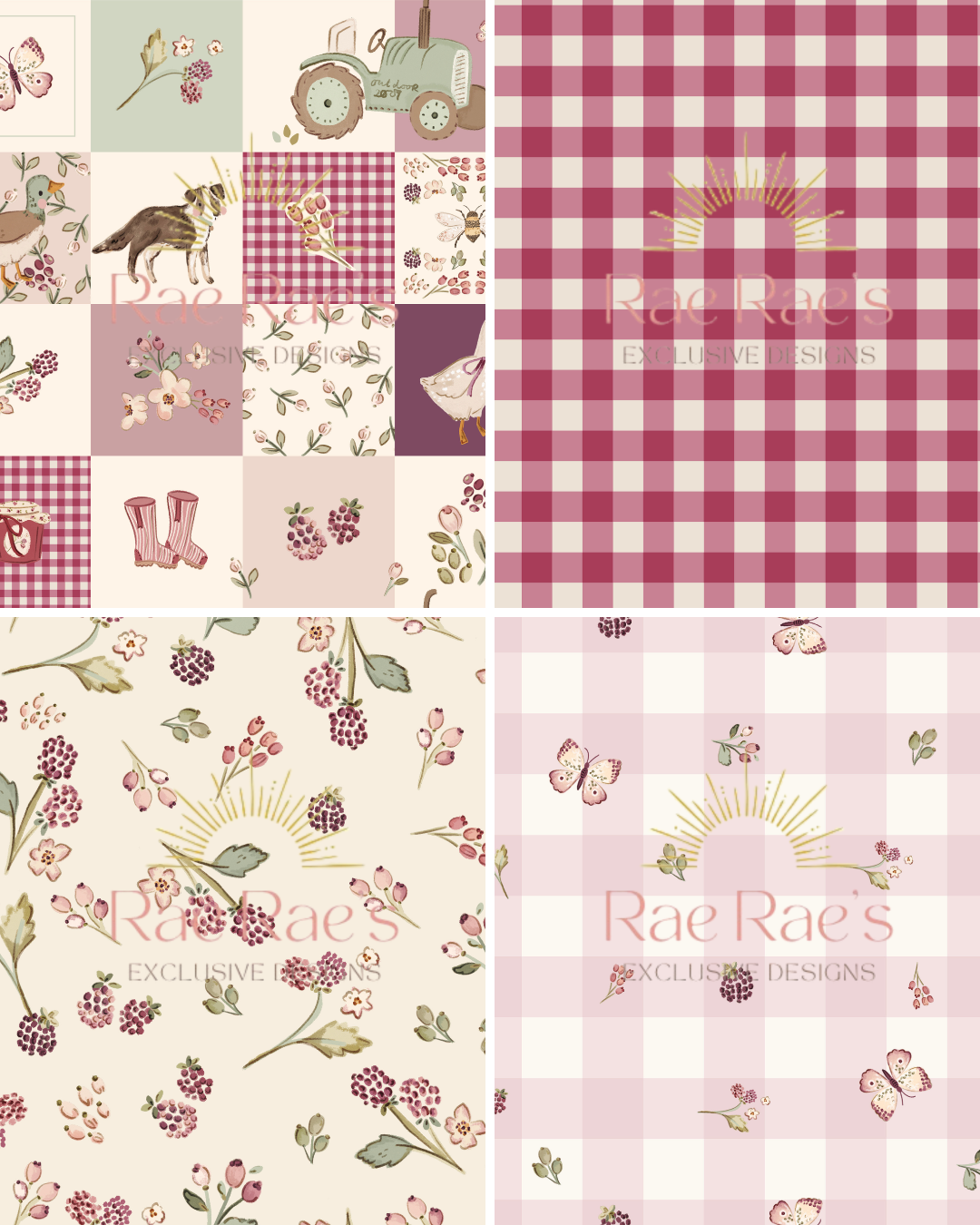 Capsule Bramble Patch Butterfly Sprig Gingham