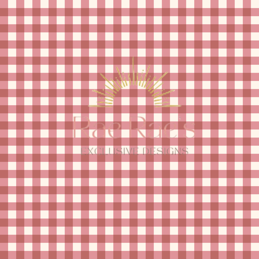 Gingham Raspberry