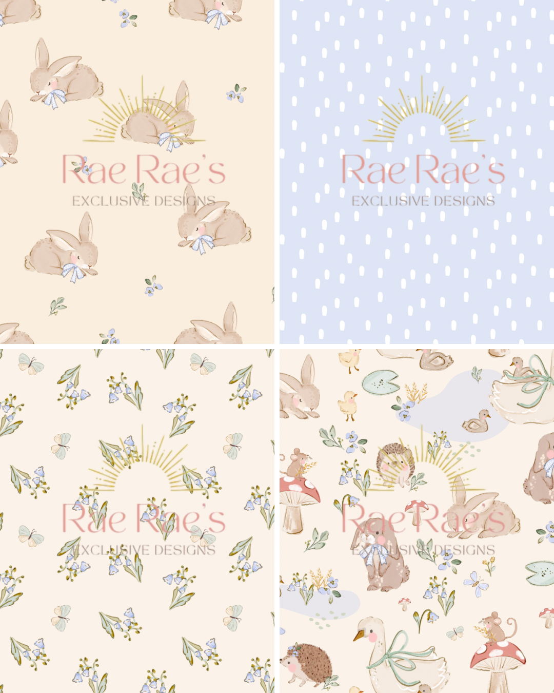 Capsule Bluebell Animals Rain