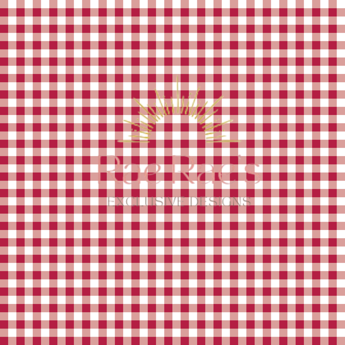 Gingham Red