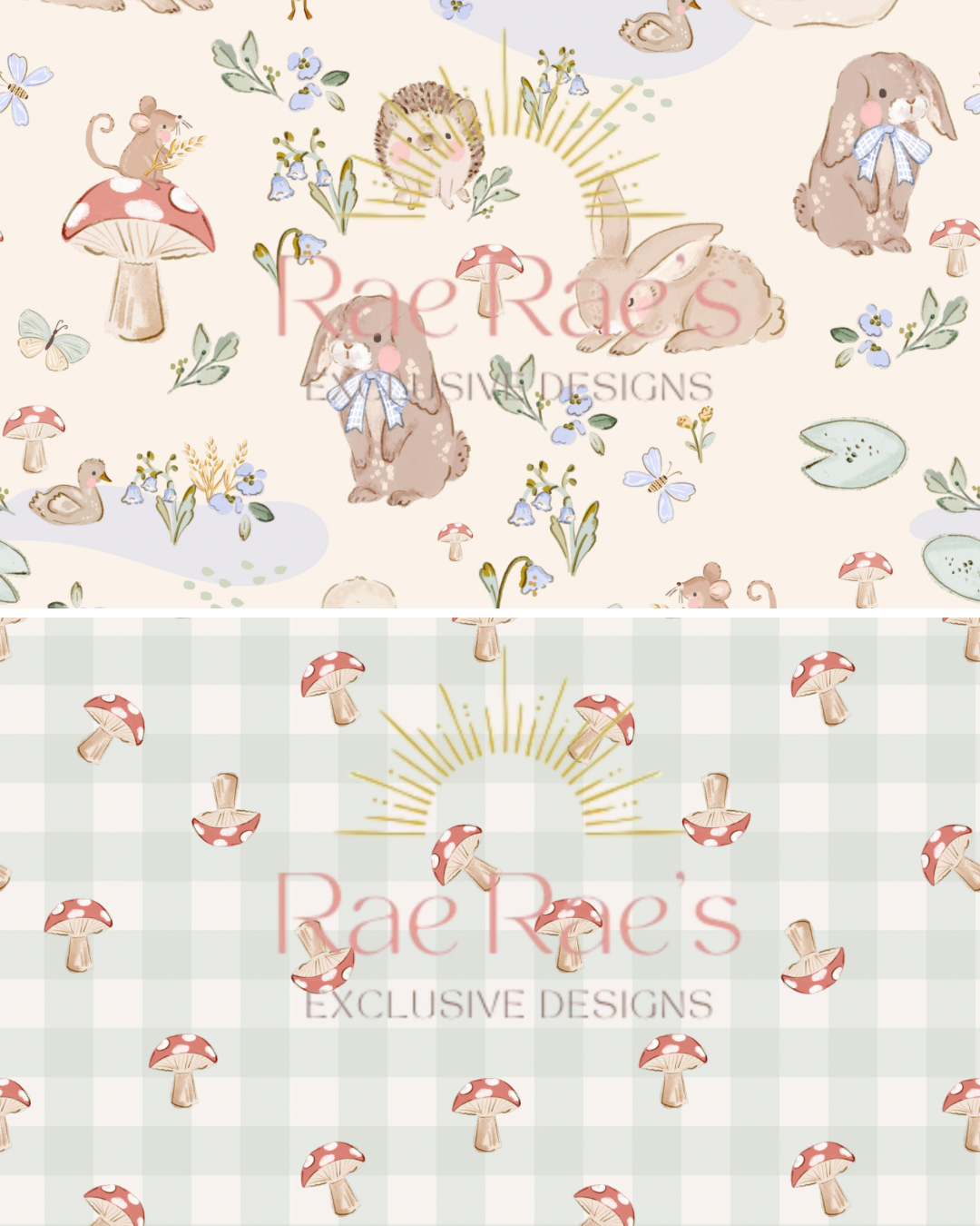 Mini Capsule Bluebell Animals Gingham