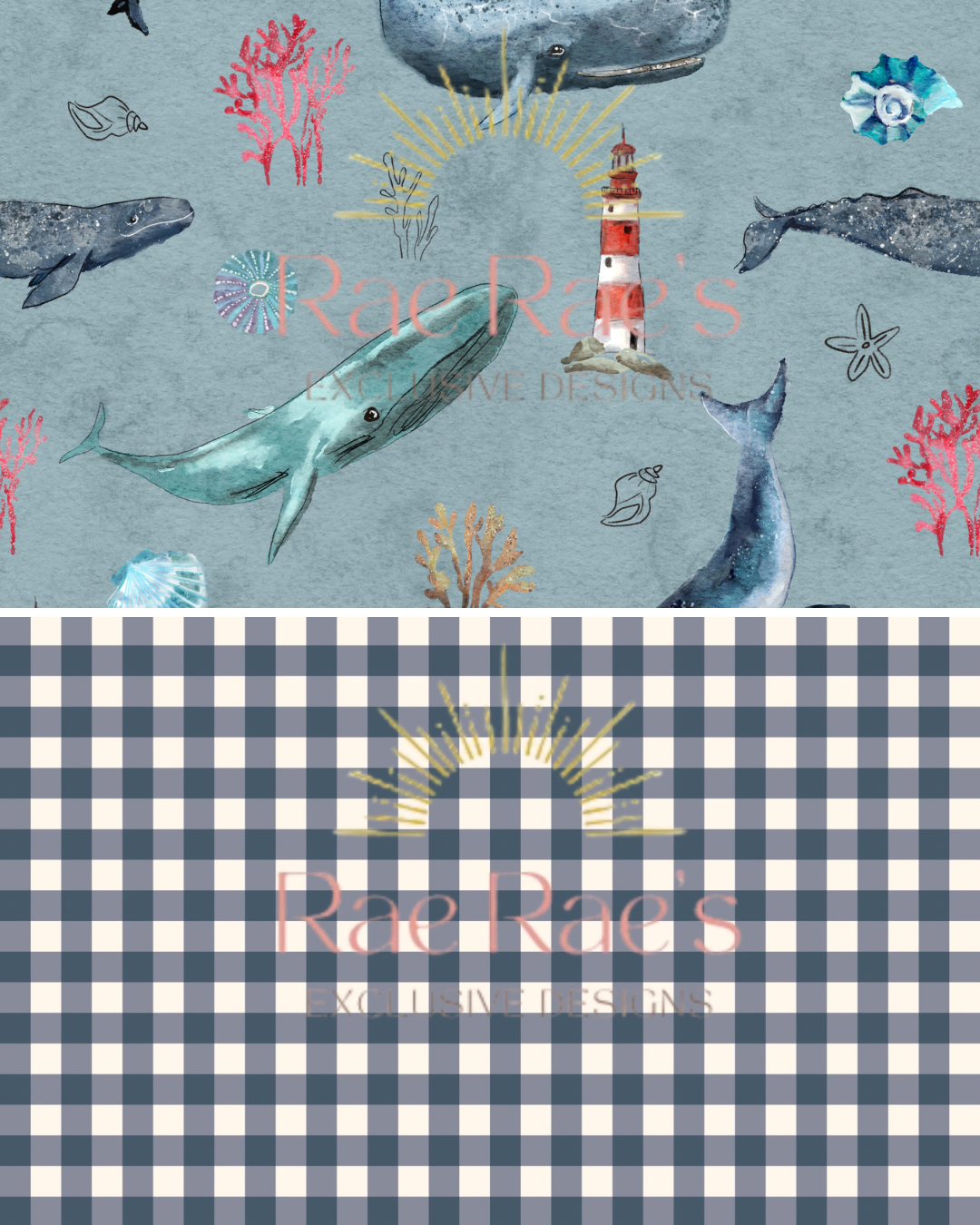 Mini Capsule Sealife Gingham