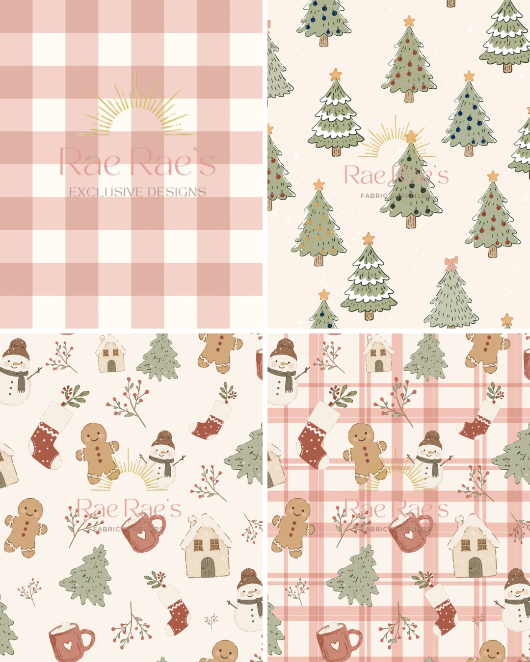 Capsule Christmas Plaid Pink