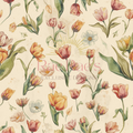 Scattered Tulips