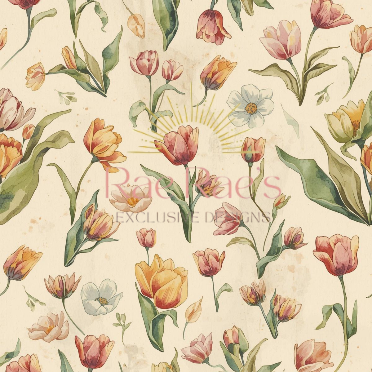 Scattered Tulips