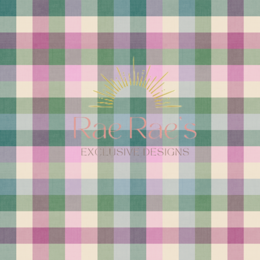 Spring plaid pink