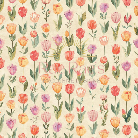 Rainbow Tulips
