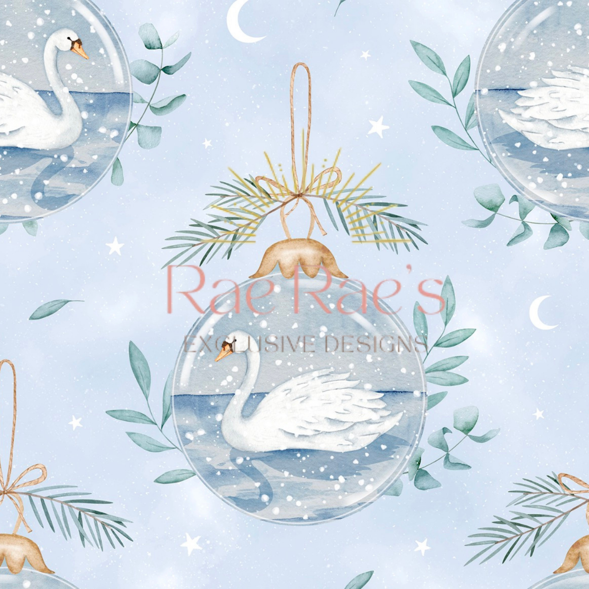 Swan bauble Ice