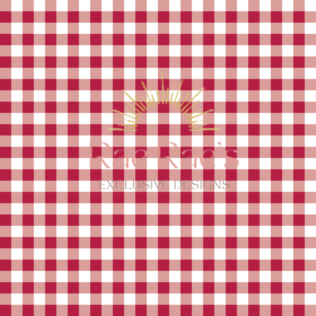 Gingham Red