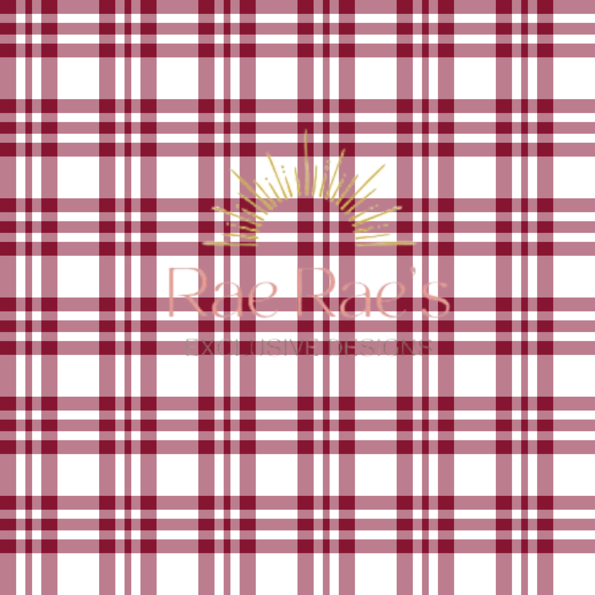 Plaid Burgundy 5