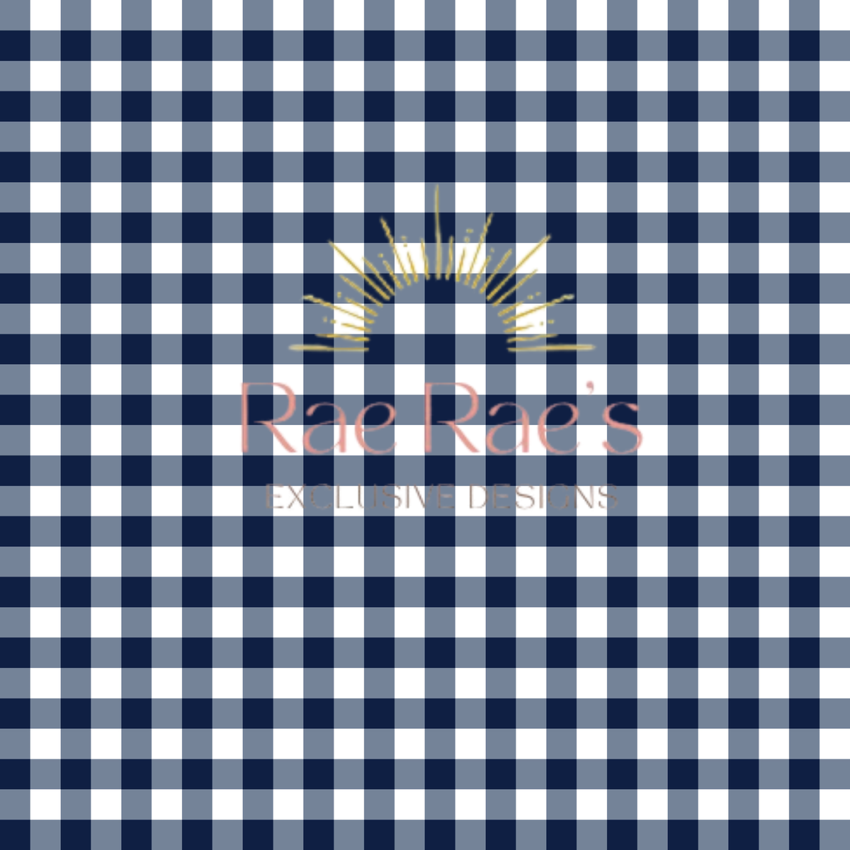 Gingham Navy
