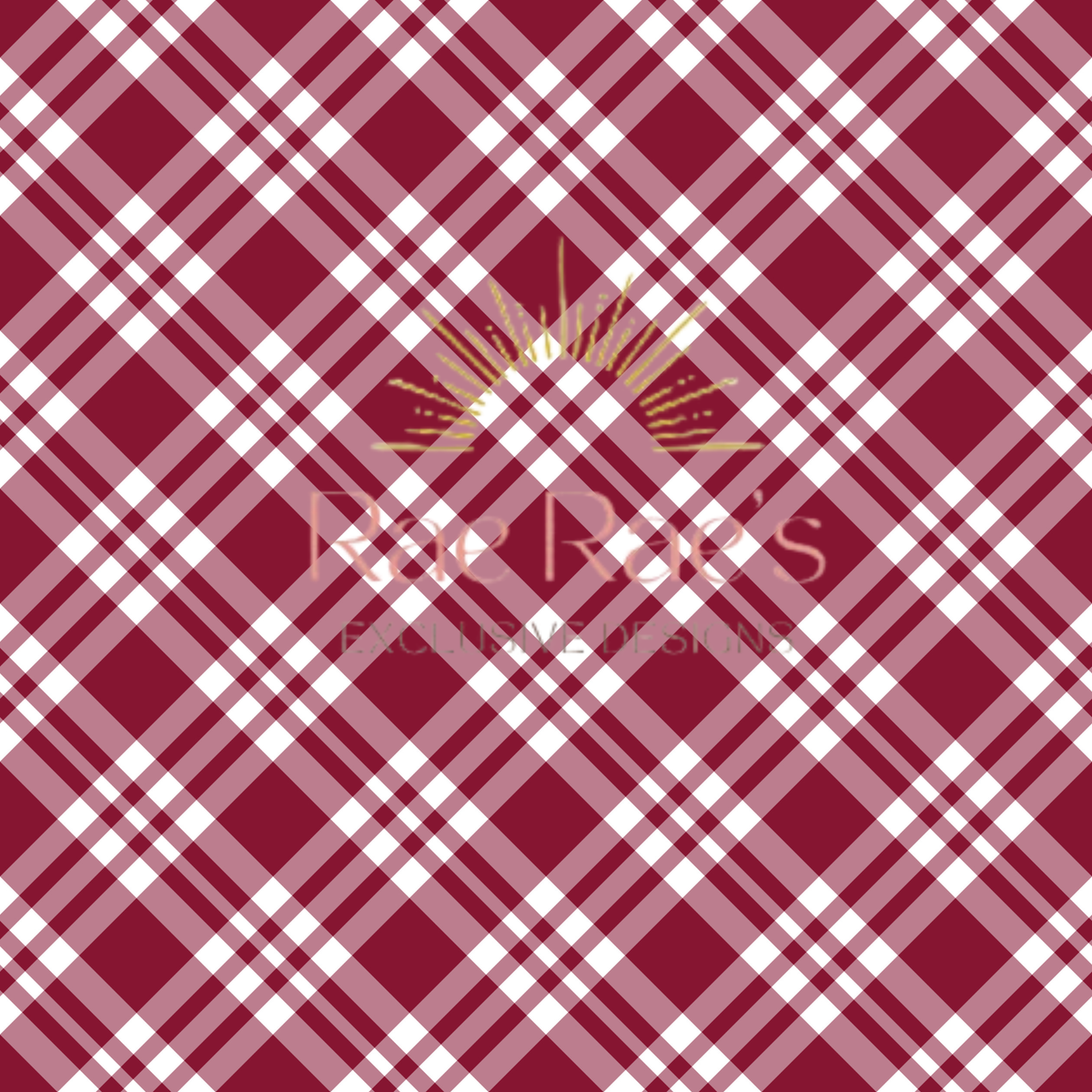 Plaid Burgundy Diamond