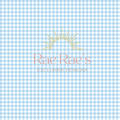Gingham Baby Blue