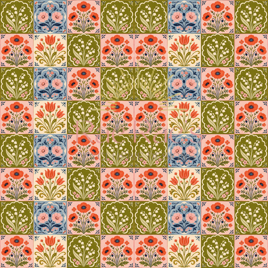 Spring Flower Tile