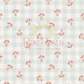 Bluebell toadstool gingham