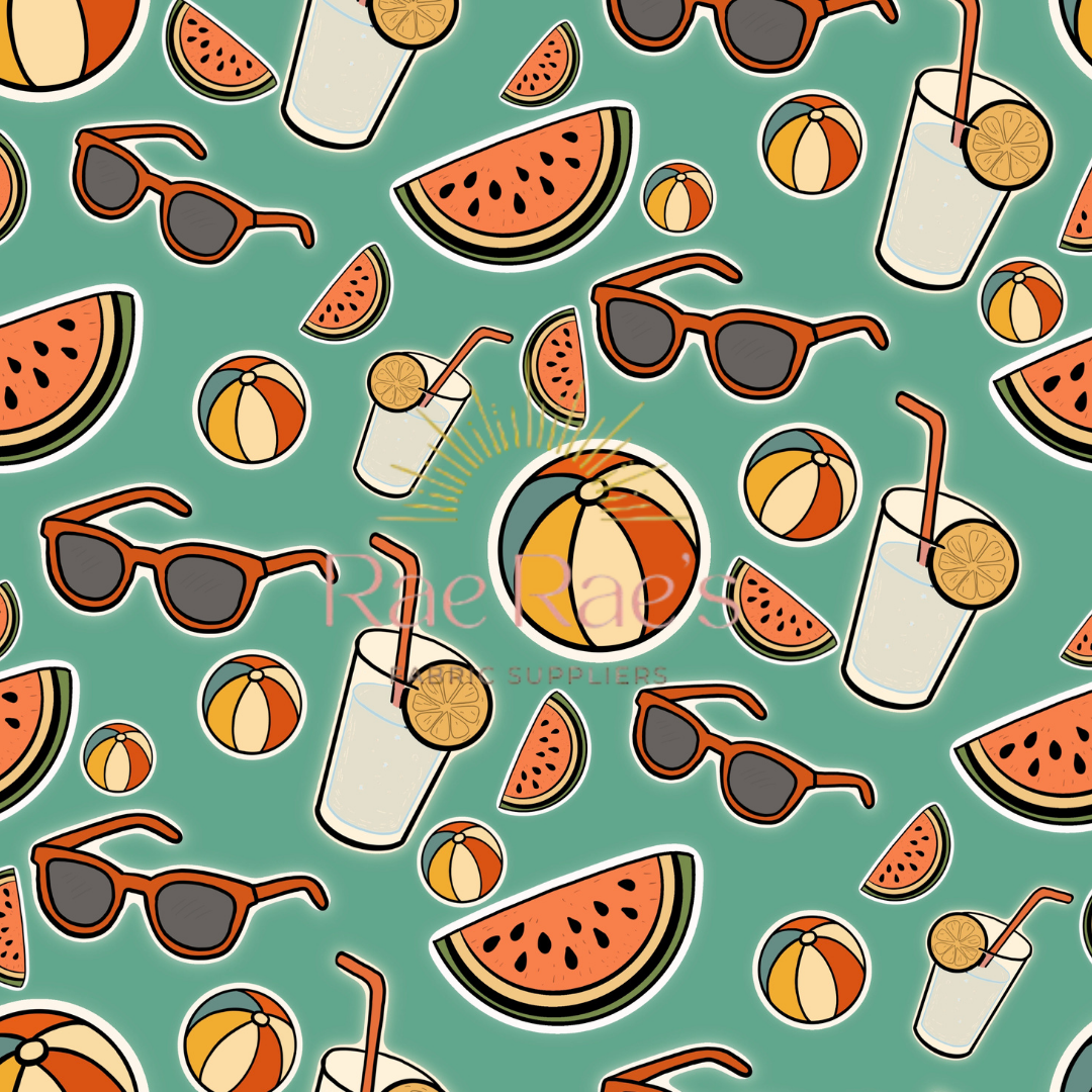 Summer stickers Green