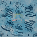 Blue wellies