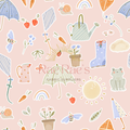 Spring Stickers Pink