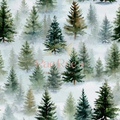 Misty snowy Christmas