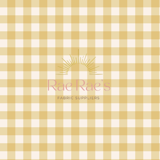 Coord gingham - Yellow