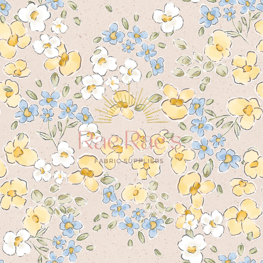 Painterly floral - Lemon
