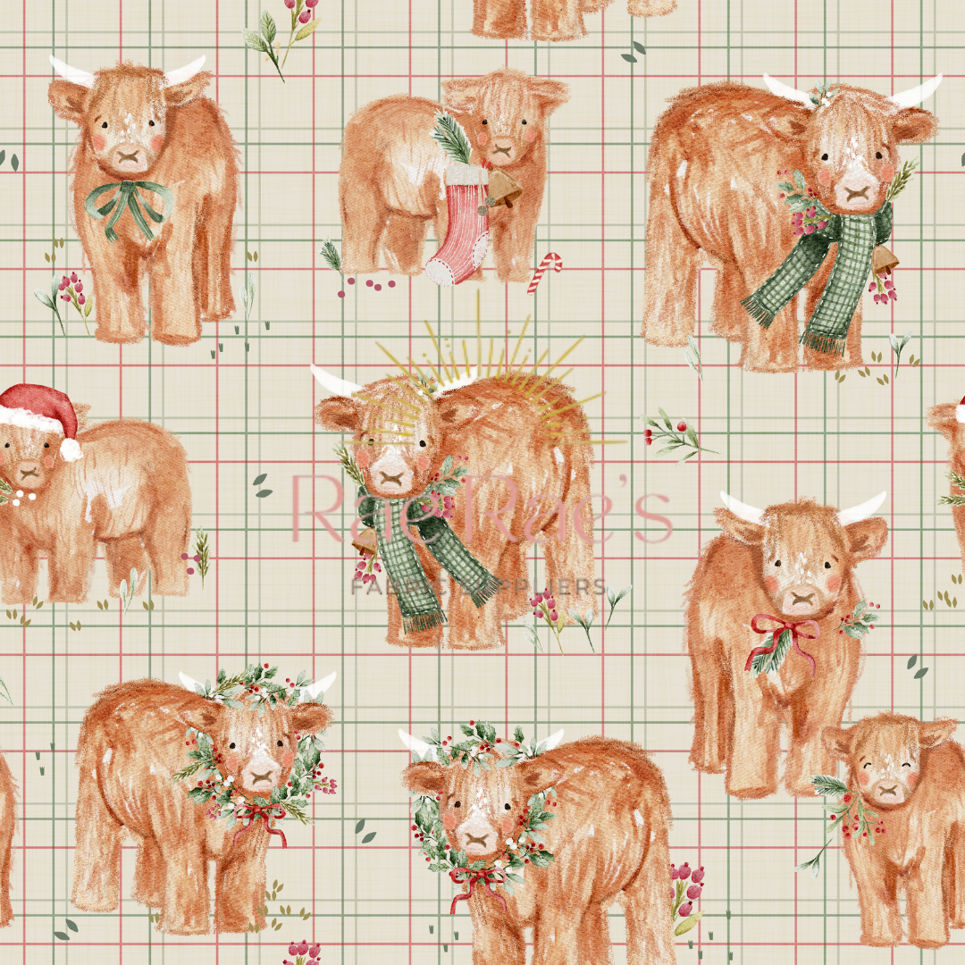 Highland Cow Christmas - Exclusive colourway