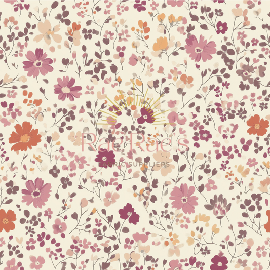 Mauve Ditsy floral