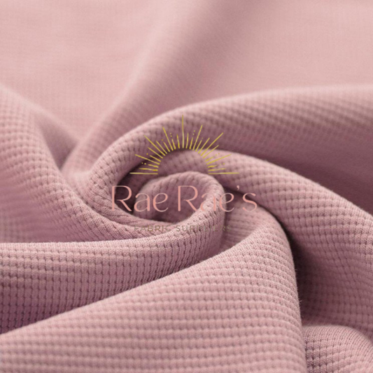 Waffle Knit Jersey - Nude Pink