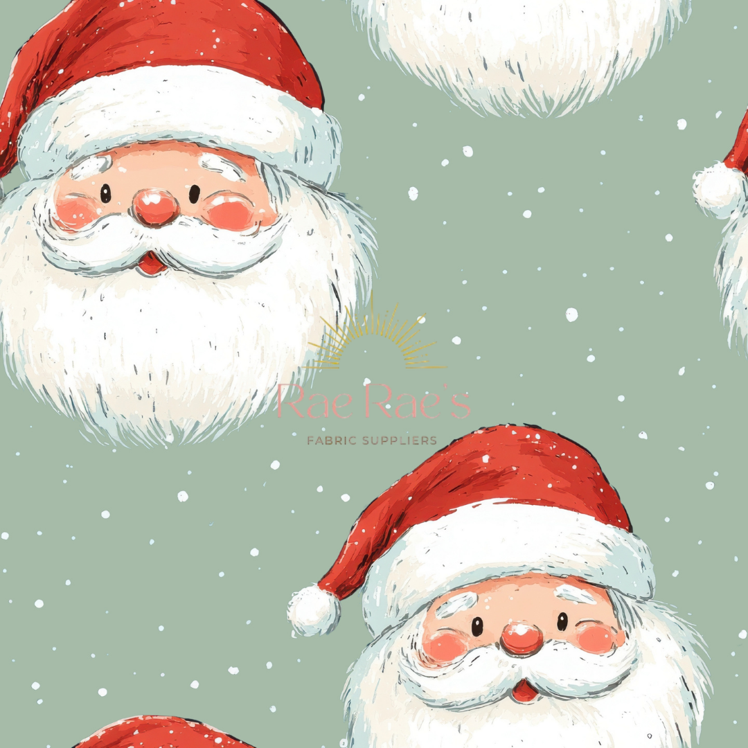 Happy Santa - Sage