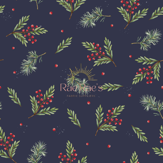 Winter Berry Leaves - Exclusive colourway
