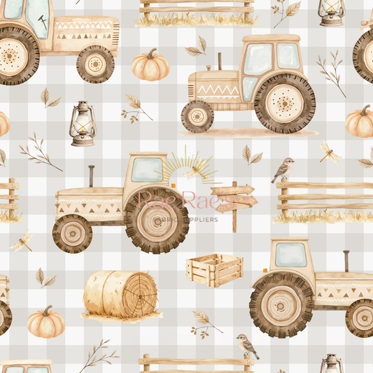 Check tractors -  Exclusive colourway