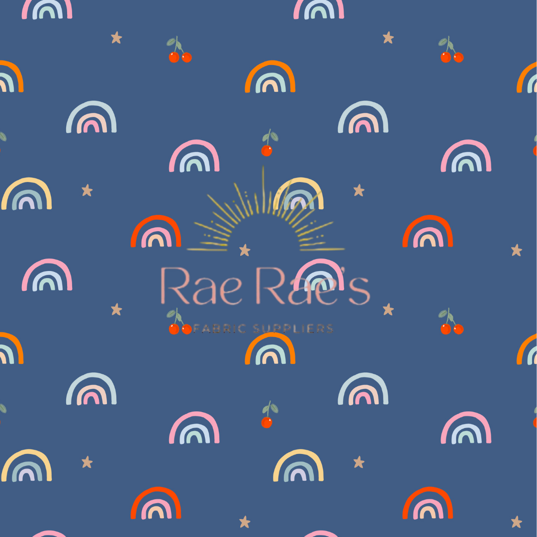 Cherry Rainbow - Navy
