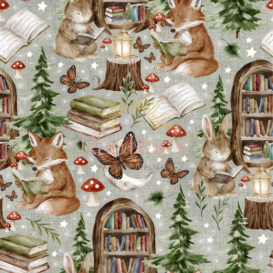 The woodland library - Sage - exclusive colourway