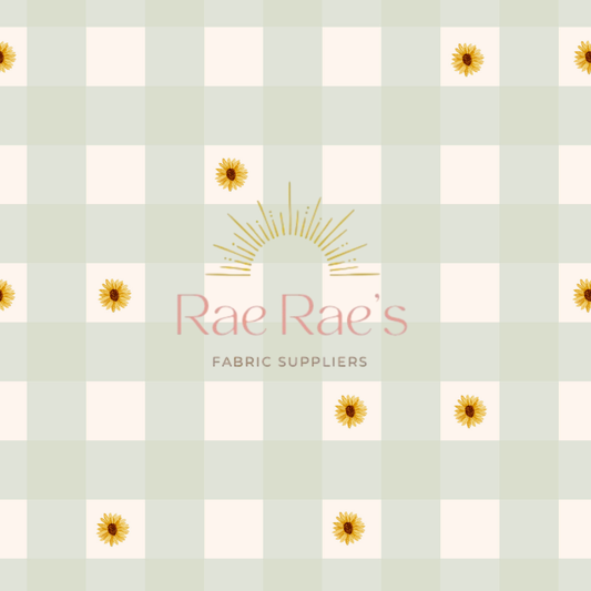 Coord sunflower gingham